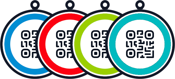 Набор: 4 брелка